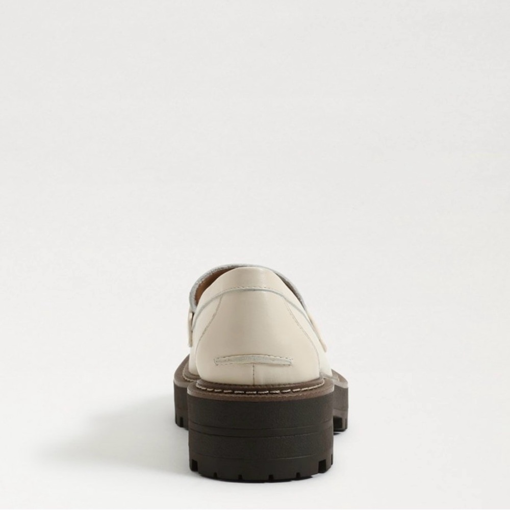 Sam Edelman Laurs Lug Sole Horsebite‎ Cream Loafers Size 7.5 - Picture 4 of 13